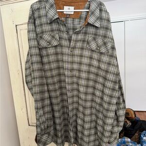 Legendary Whitetails Olive Plaid Shirt